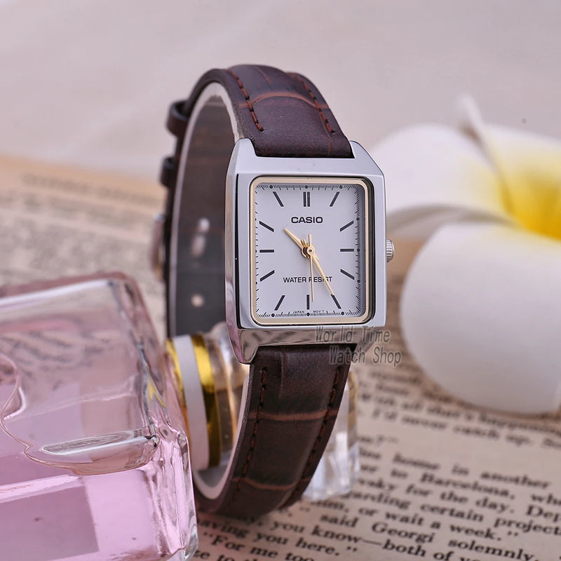 CASIO - Unisex, pulseira a Couro e Movimento a Quartzo.