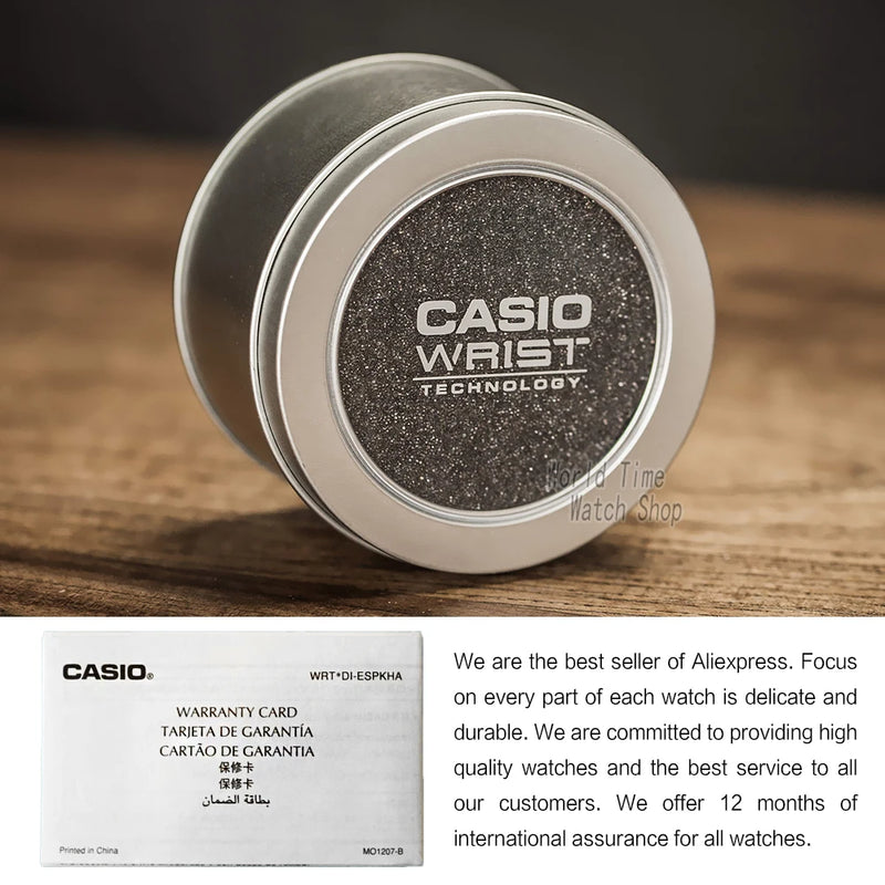 CASIO - Unisex, pulseira a Couro e Movimento a Quartzo.