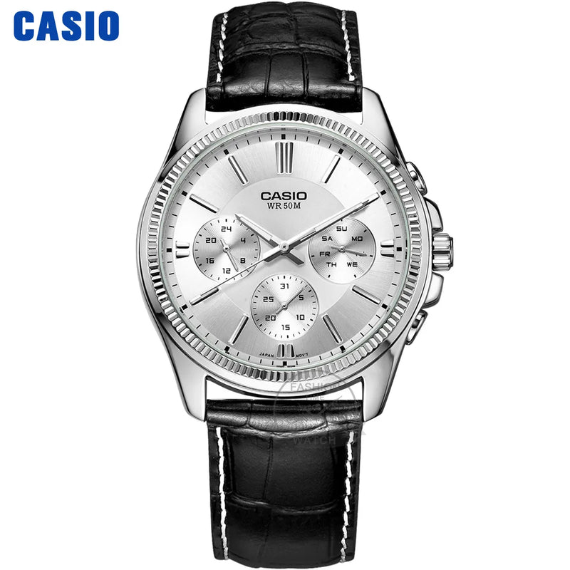 Casio Masculino – Luxo, resistência 50m e precisão no pulso. ⏱️🔥