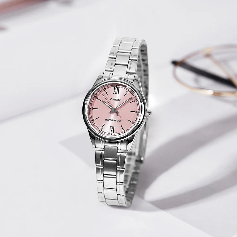 ✨ Casio Feminino LTP-V005D – Relógio Quartzo em Aço Inoxidável, Estilo e Precisão