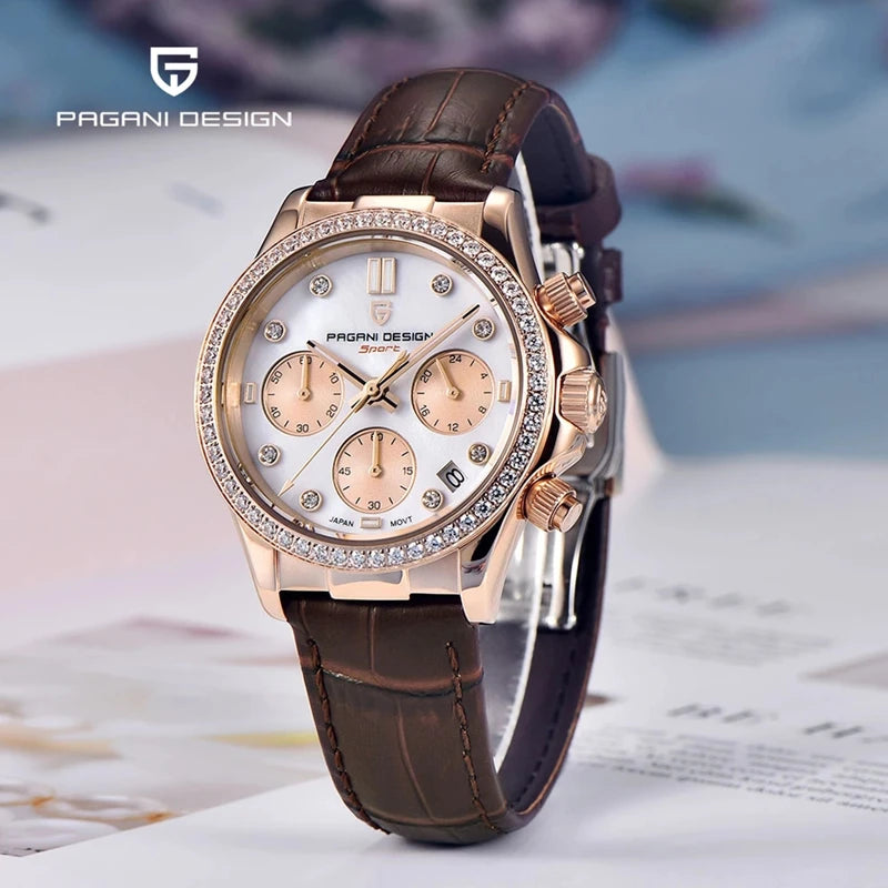Relógio Feminino de Luxo PAGANI DESIGN — Elegância, Precisão e Sofisticação em Cada Detalhe