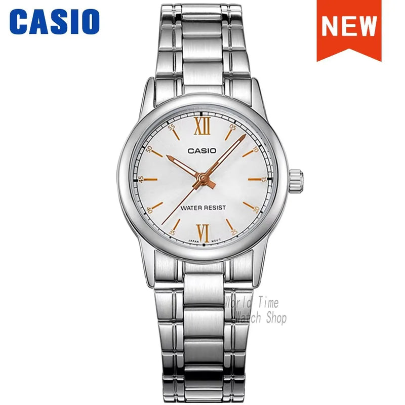 ✨ Casio Feminino LTP-V005D – Relógio Quartzo em Aço Inoxidável, Estilo e Precisão
