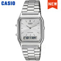 Relógio Casio Masculino AQ-230A – Estilo Retrô, Duplo Display e Resistência à Água
