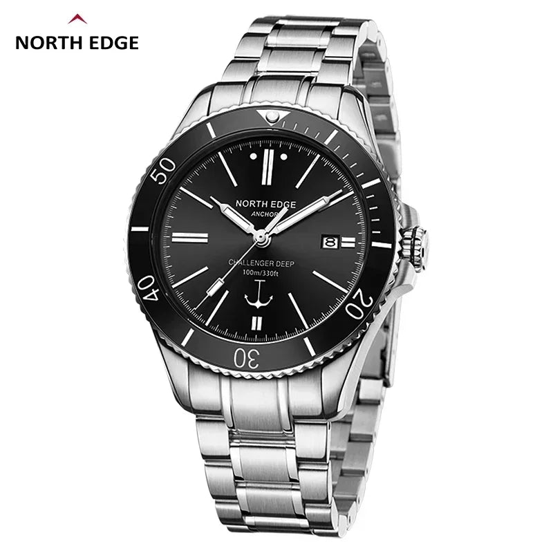NORTH EDGE ANCHOR – Relógio Mecânico a Prova D'água