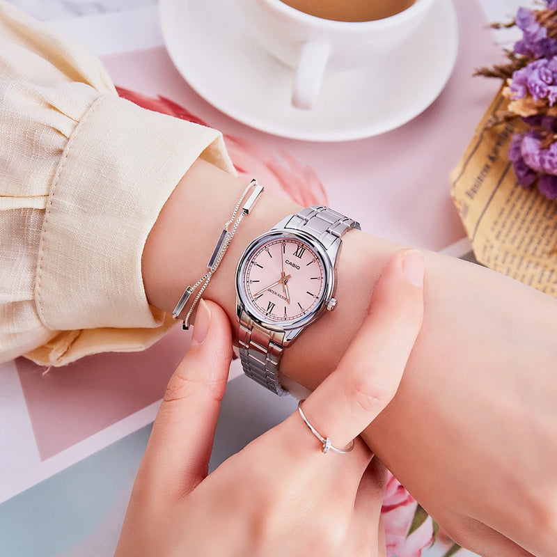 ✨ Casio Feminino LTP-V005D – Relógio Quartzo em Aço Inoxidável, Estilo e Precisão