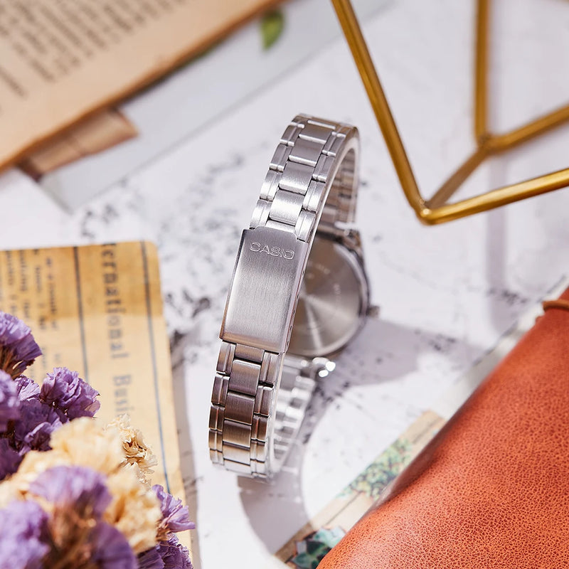 ✨ Casio Feminino LTP-V005D – Relógio Quartzo em Aço Inoxidável, Estilo e Precisão